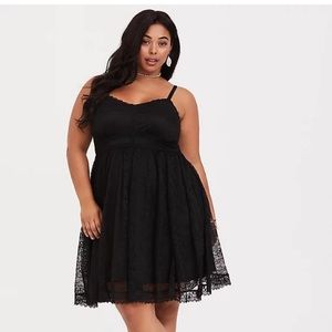 Torrid 3X Black Lace Dress
